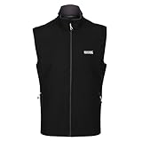Regatta Herren Bradwell Iii' Full Zip Wind Resistant Softshell Gilet Bodywarmers, Black, 56 EU ( XL...