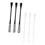 CLISPEED 6 Stück Teiliges Kunststoff eierquirl mit Kleinem Löffel Handlicher Mini schneebesen für...