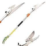 Ausziehbar Teleskop Astschere 120 cm – 180 cm, Obstpflücker mit rotierendem Klingenkopf & SK4...