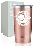 Onebttl Tumbler für Lehrer, 590 ml, Edelstahlbecher mit Deckel und Strohhalm für Lehrer,...