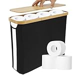 Toilettenpapier Aufbewahrung Korb mit Deckel: Faltbarer Klopapier Aufbewahrung Box Große Kapazität...