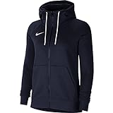 Nike, W Nk FLC Park20 Fz Hoodie, Hoodie Und Reißverschluss -Sweatshirt, Obsidian/Weiß/Weiß, M,...