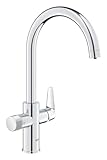 GROHE Blue Pure, Küchenarmatur, mit Filterfunktion (Gefiltertes Wasser: separater Griff, Filter...