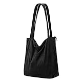 Tote Bag Damen Aesthetic,Shopper Tasche Damen Groß,Cord Tasche Beuteltasche Damen Mit...