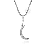 925 Sterling Silber Das antike Schwert Herren Halskette mit Königskette 50cm Metall Ohne Edelstein,...