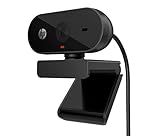 HP 320 All-in-One-Webcam (USB-A, 1080p/Full HD Auflösung, 360° schwenkbar, 66°-Weitwinkel,...