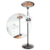 Babyruf BS 55 Heizstrahler | 2000W Leistung | Höhenverstellbar 120-210 cm | 2in1 Standheizstrahler...