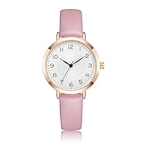 CIVO Damen Uhr Wasserdicht Analog Quarz Armbanduhr Damen Lederarmband Damen Uhren Minimalistisch...