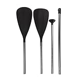 Kajak-Paddel, verstellbares Rudergerät, 2-in-1-Doppelpaddel mit ergonomischem Griff, Schaft für...