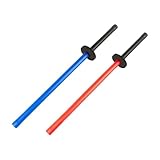 Zxpjkyu 2 Stück Trainingsschwerter Fencing Kinder Übungsstöcke Schaumstoff Martial Arts Zubehör...