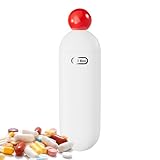 Pillendose, kleine Reise-Pillendose, wöchentliche Aufbewahrungsbox mit Fächern, ausziehbarer...