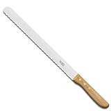 Windmühlenmesser Brisketmesser, Grillmesser rostfreie Klinge (315 mm) mit Fließwellenschliff,...