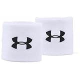 Under Armour Unisex UA Performance Wristband, 2er-Pack schweißableitendes Fitnessband, flexibles...