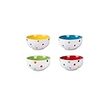 Schalen-Set 'Kunterbunt' 4 Stück, Müslischalen Dessertschalen Schüssel Suppenschüssel mit bunten...