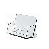 ogoPLUS Visitenkartenständer Querformat transparent / Visitenkartenhalter, Visitenkarten Ständer,...