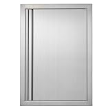 VEVOR Grillzugangstür, 432 x 610 mm, Einzelne Außenküchentür, Flächenbündig Montierte...