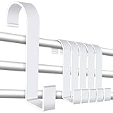 Caianwin 6 Stück Haken für Handtuchhalter Heizkörper Weiß Heizkörperhaken S Haken...