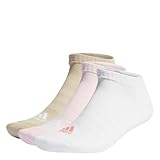adidas Unisex Cushioned Low-Cut Socks 3 Pairs, Clear Pink/White/Wonder Beige, 42-45
