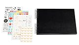 Exacompta - Ref.16801KSTE - Fotoalbum Spiralalbum Scrapbooking Schwarz zum Selbstgestalten - 70...