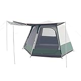 Tragbares Outdoor-Kabinenzelt Sechskant Wasserdicht, 4-Saison-Camping-Zelt Im Freien, Mesh Exi25C...