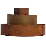 ESTEXO Pflanzpyramide Blumenbeet Hochbeet Kräuterbeet Kräuterspirale Metall Pflanzring Ring Rost...