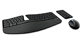 Microsoft Sculpt Ergonomic Desktop Tastatur RF Wireless AZERTY Französisch Schwarz - Tastaturen...
