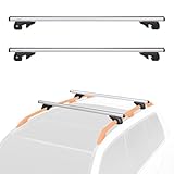 Amazon Basics Dachträger mit Querträger, 132 cm, für Spannweiten von bis zu 117 cm zwischen...
