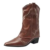 Schuhe Damen Westernstiefel Damen Damen Schuhe Elegant Sommerstiefel Damen Stiefel Weiß Damen Leder...