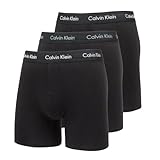 Calvin Klein Jeans X3 Boxershorts für Herren, Schwarz, Boxershorts, 3, Schwarz , XS