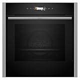 NEFF B54CR71N0, N 70, Smarter Einbau-Backofen, 60x60 cm, Made in Germany, Pyrolyse, Optimaler...