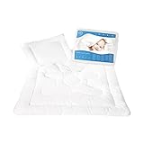Baby Comfort Gestepptes Bettdecken- und Kissenfüllungsset für alle Jahreszeiten,...