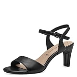 Tamaris Damen 1-28008-42 Sandalette Mit Absatz, Black Matt, 39 EU