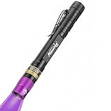 Alonefire SV64 3W Klein 365nm LED UV Taschenlampe Tragbar Mini Ultraviolett Schwarzlicht...