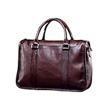 UZOURI Herrengepäck Handtaschen Schultertaschen Aktentaschen aus echtem Leder Laptoptaschen...