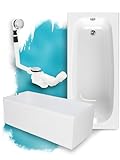 Calmwaters® Premium Badewanne Komplettset 170x75 cm Original, Made in EU, 3in1 Acryl-Badewanne mit...