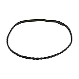 Schwarzes Damen Haarband - Suede Einfaches und Einfarbiger Geflochtenes Hairband, Samtaspekt -...