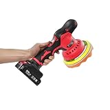 Autopoliermaschine 9 Polierpads 2800-5500 U/min Kabellos Akku 2x2000mAh 8 Stufen Wachsgerät...