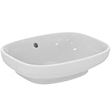 Ideal Standard - i.life B, Waschbecken, rechteckig, 45 cm, mit Überlaufloch und ohne...