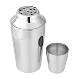 Fackelmann Cocktailshaker 400 ml, Cocktail-Mixer aus Edelstahl, Schüttelbecher für Mixgetränke...