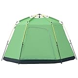 Outsunny Camping Zelt 6 Personen Zelt Familienzelt Kuppelzelt PU2000mm einfache Einrichtung für...