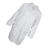 Unisex ESD-sichere antistatische Premium Laborjacke Mantel Kleidung Weiß M
