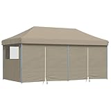 vidaXL Partyzelt Pop-up Taupe 580 x 292 x 315 cm Oxford-Stoff, Garten-Unterstand, Partyzelt,...