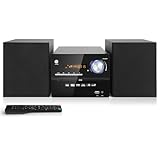 Kompaktanlage mit CD-DVD-Player, JOVELL Retro HiFi Musikanlage Heimlautsprecher 30W mit...