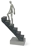 FeinKnick Dekofigur “Top of The Rock” - Dekoration aus Marmorit 29cm als Motivation & Symbol...
