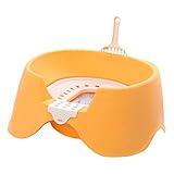 Cat Litter Tray, High-Sided Open Top Kitten Litter Pan, Indoor Pet Toilet Box für Wohnungen,...