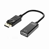 Bolwins D35 DisplayPort auf HDMI Adapter 4K Ultra HD Konverter DP Stecker zu HDMI Buchse Plug and...