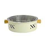 Tuxxjzm Tragbare Holzkohlepfanne, Koreanischer Tischgrill - Tragbarer Holzkohlegrill Elektrogrill |...