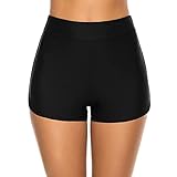 LELEKALE Damen Badeshorts Badehose - Bauchweg Badeshorts Sommer Badehose Charming High Waist UV...