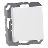 JUNG A594 0WW Blind-Abdeckung (gerastet), Thermoplast, Serie AS/A, alpinweiß