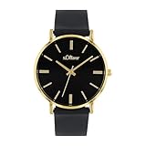 s.Oliver Armbanduhr Damen Quarzuhr Analog, mit Silikon Armband, Silber, 3 bar Wasserdicht, Kommt in...